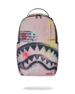 SPRAYGROUND SHARK CENTRAL PINK LAB COAT STREET ART BACKPACK B8837 46 x 15 x 29 cm