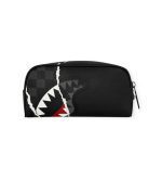 SPRAYGROUND CENTER RIP REVEALING GRAY CHECK POUCH B9354 4″ x 2.75″ x 8″