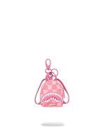 SPRAYGROUND PINK NEW CHECK FACES BACKPACK KEYCHAIN K9322 7.5 cm x 9 cm x 3.8 cm