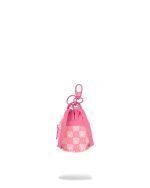 SPRAYGROUND PINK NEW CHECK FACES BACKPACK KEYCHAIN K9322 7.5 cm x 9 cm x 3.8 cm - Image 3