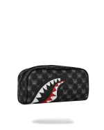 SPRAYGROUND SHARKS IN PARIS WTF BUBBLY BLACK CHECK POUCH B9316 4" x 2.75" x 8" - Image 3