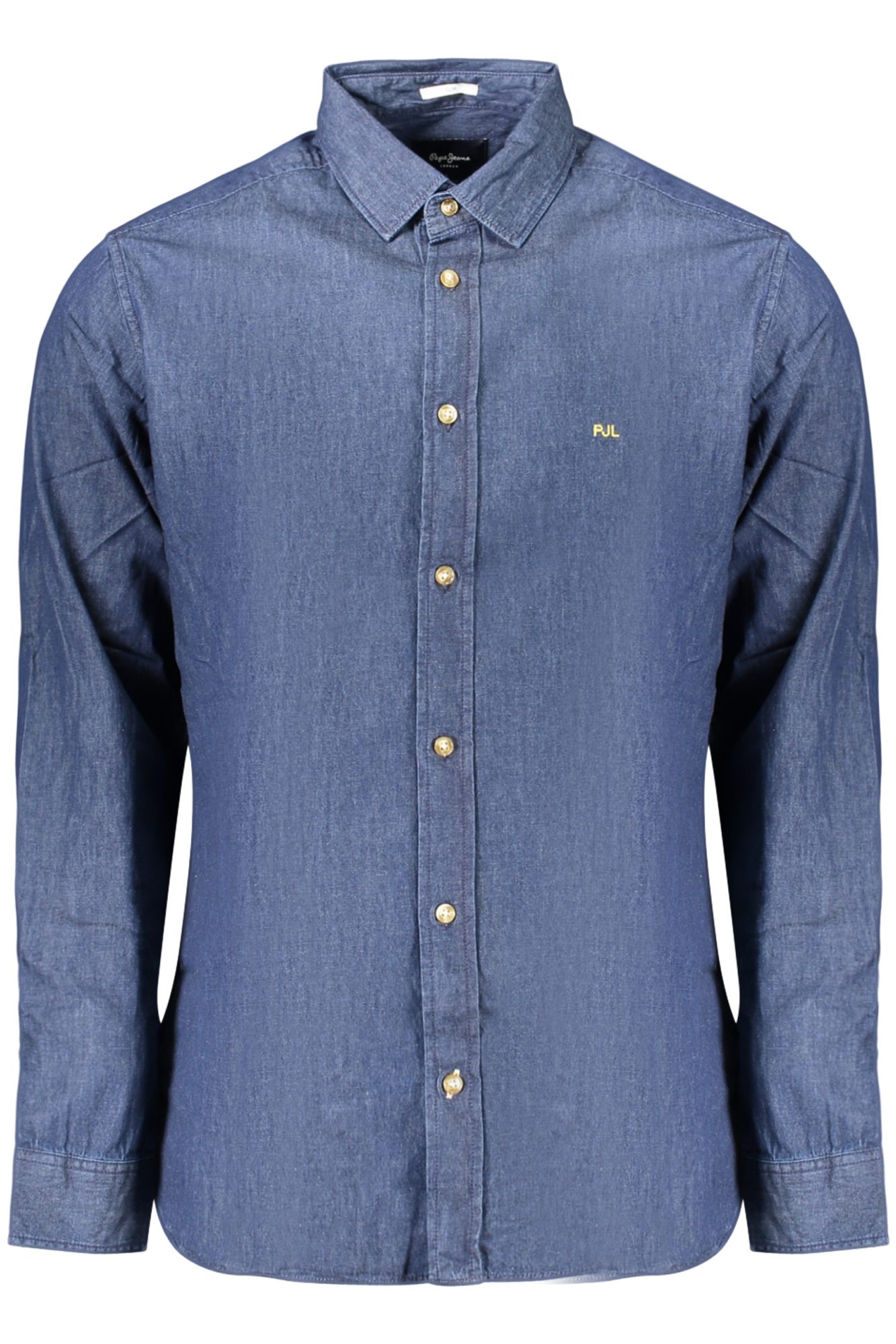pepejeanscamiciamanichelungheuomoblu_1 PEPE JEANS MEN'S LONG-SLEEVED SHIRT, BLUE - Image 1