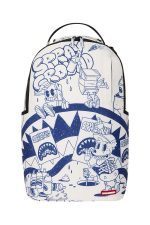 SPRAYGROUND BLUE INK DOODLE BACKPACK B8373 46 x 15 x 29 cm