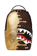 SPRAYGROUND SHARKS IN PARIS GOLD DRIP BACKPACK B9250 46 x 15 x 29 cm