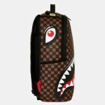 SPRAYGROUND SHARKS IN PARIS WTF BUBBLE BROWN CHECK BACKPACK B8634 46 x 15 x 29 cm - Image 2