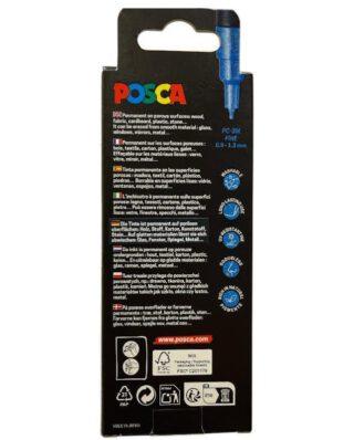 Posca PC-3ML Fine Markers 4 pcs. Set 0.9-1.3mm Glitter Cool Sparkling Color - POSCA