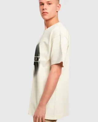WU Wear Faded Logo Oversize Tee Sand WU063 - Wu Wear
