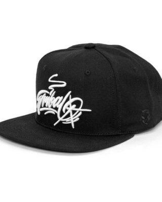 TRIBAL BAKER SCRIPT SNAPBACK CAP BLACK TR9516-005