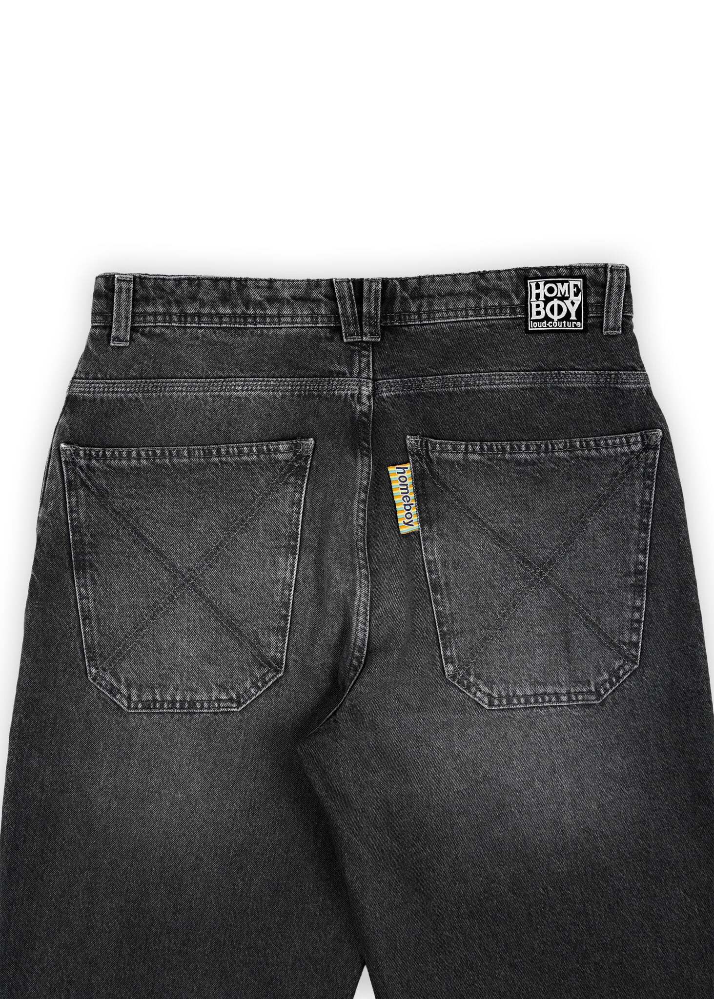 Homeboy X-tra Baggy Vintage Denim Vintage Black 01PA0387 - Image 8