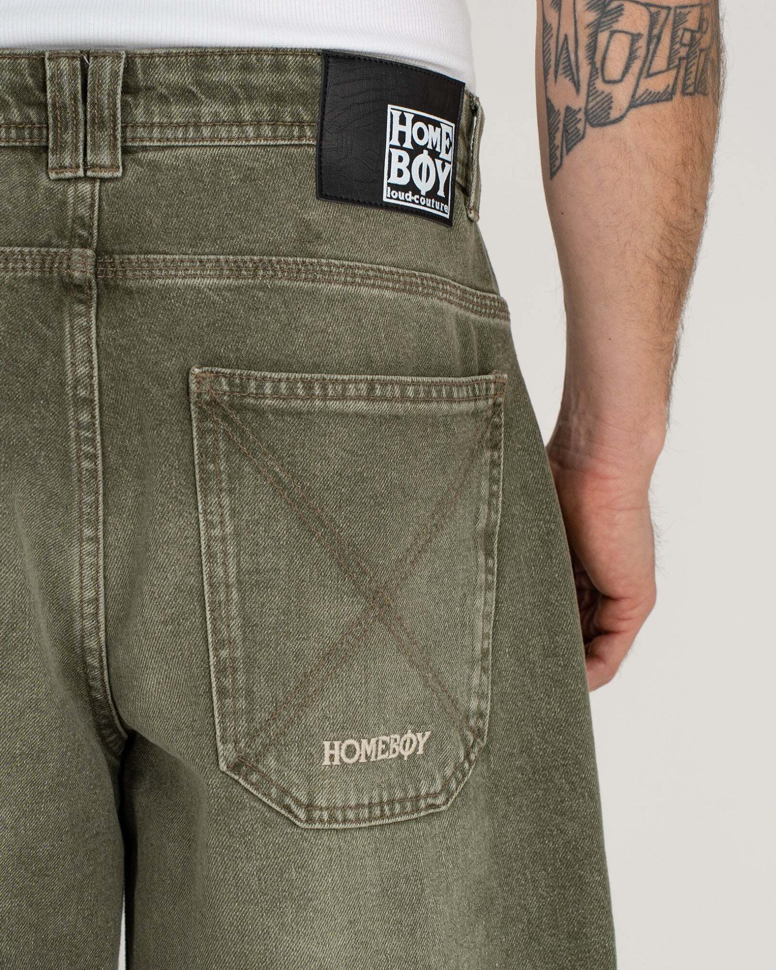 X-TRA MONSTER DYE DENIM WASHED GREEN 01PA1088 - Image 3