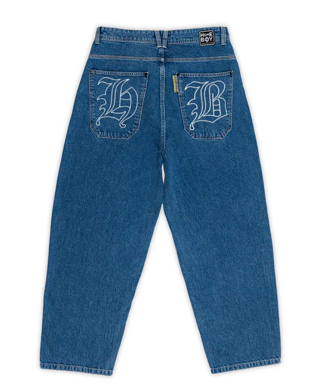 Homeboy X-tra Monster Gothic Denim Washed Blue 01PA1900 - HOMEBOY
