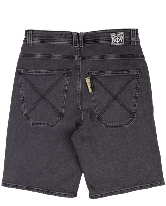 HOMEBOY X-TRA BAGGY SHORTS WASHED GREY 01SH0384-85 - HOMEBOY