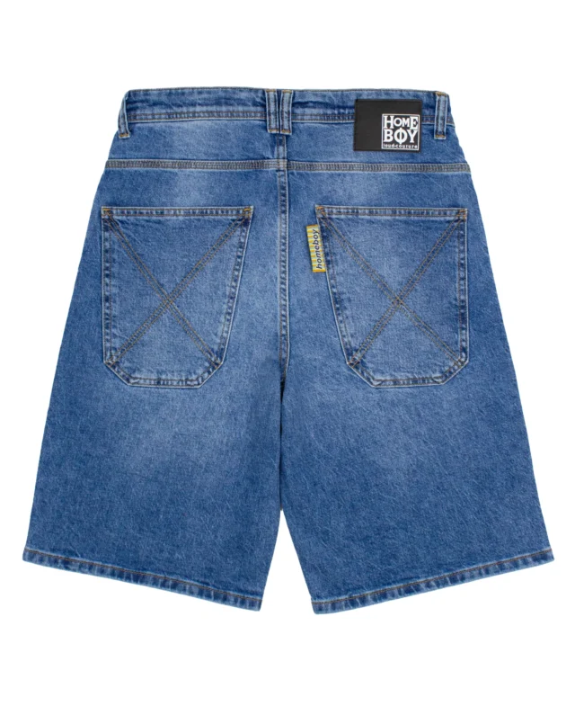 HOMEBOY X-TRA BAGGY VINTAGE SHORTS VINTAGE BLUE 01SH0386-86-22 - HOMEBOY