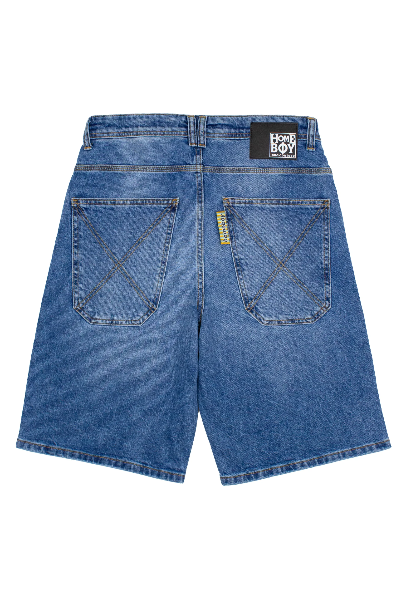 HOMEBOY X-TRA BAGGY VINTAGE SHORTS VINTAGE BLUE 01SH0386-86-22 - Image 2