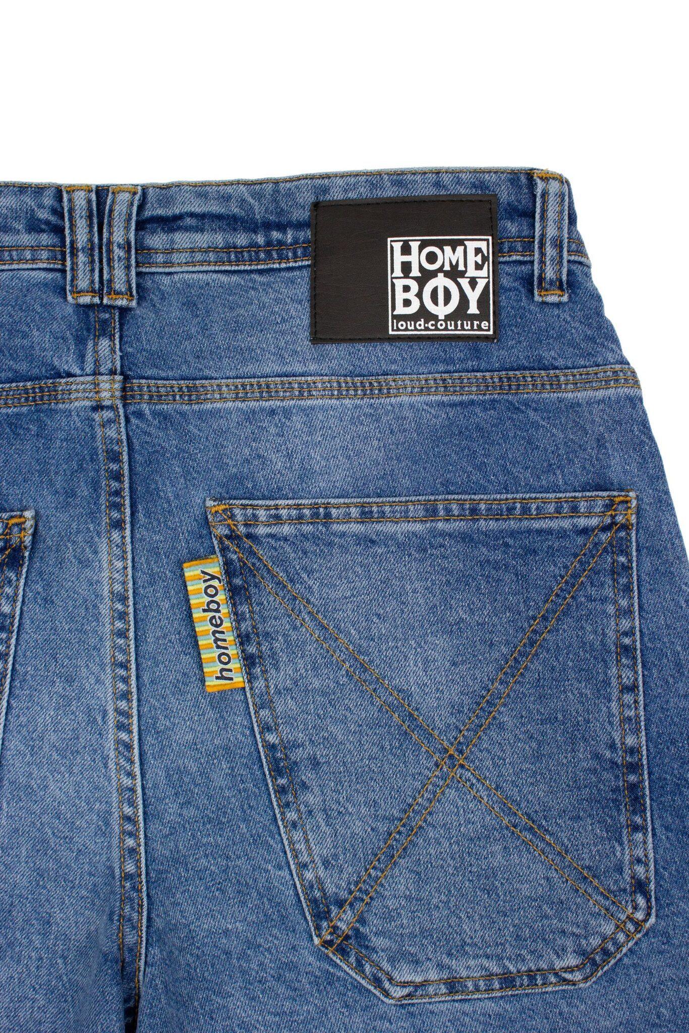 HOMEBOY X-TRA BAGGY VINTAGE SHORTS VINTAGE BLUE 01SH0386-86-22 - Image 3