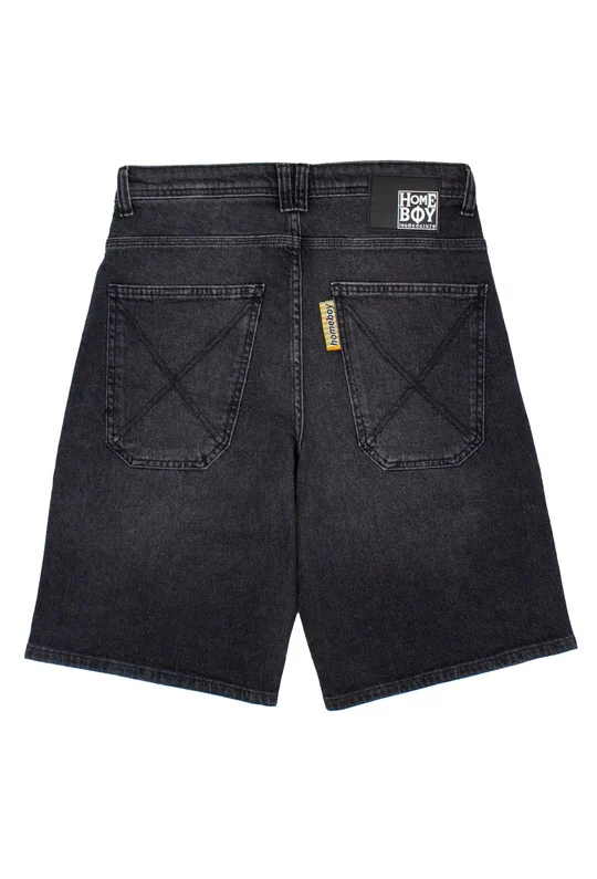 HOMEBOY X-TRA BAGGY VINTAGE SHORTS VINTAGE BLACK 01SH0387-87-22 - HOMEBOY