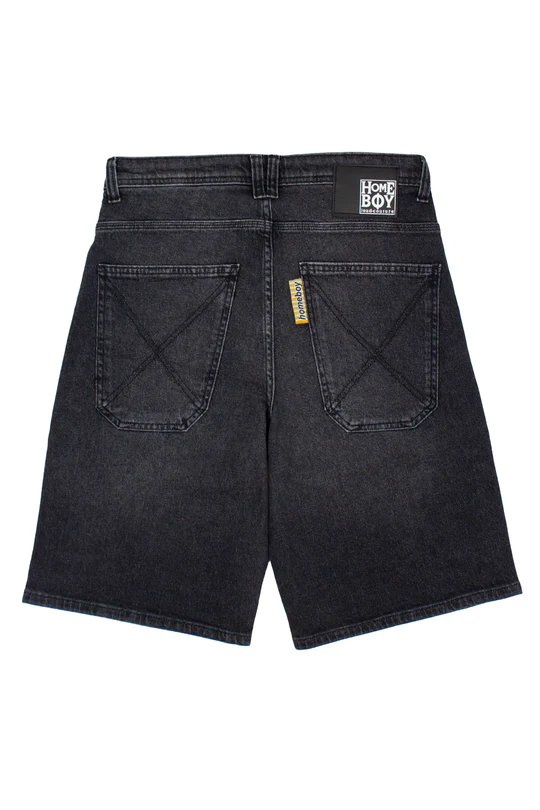 HOMEBOY X-TRA BAGGY VINTAGE SHORTS VINTAGE BLACK 01SH0387-87-22 - Image 2