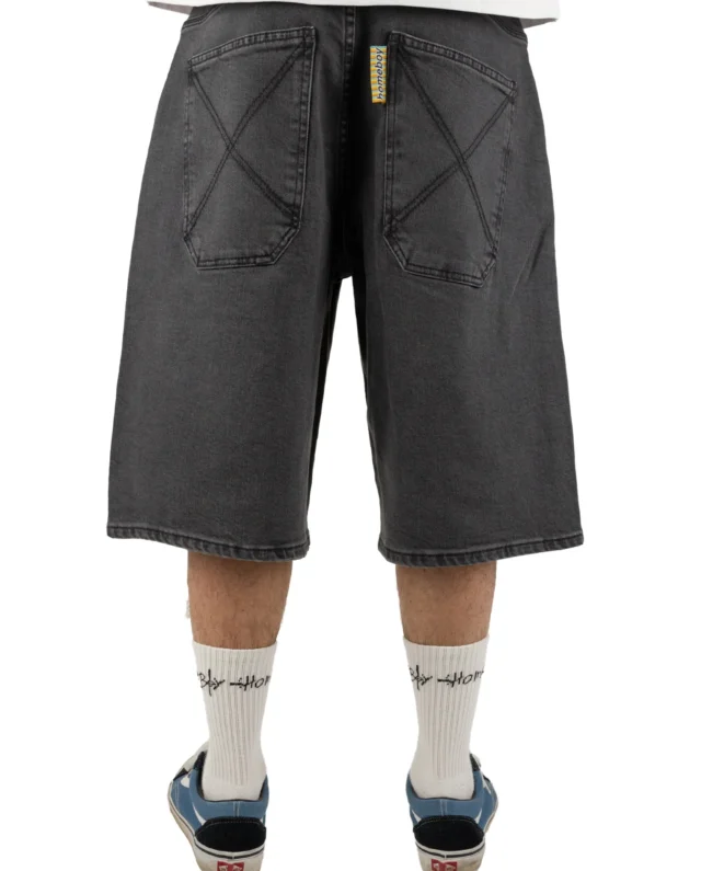 01SH1084-85_6 HOMEBOY X-TRA MONSTER SHORTS WASHED GREY 01SH1084-85 - HOMEBOY