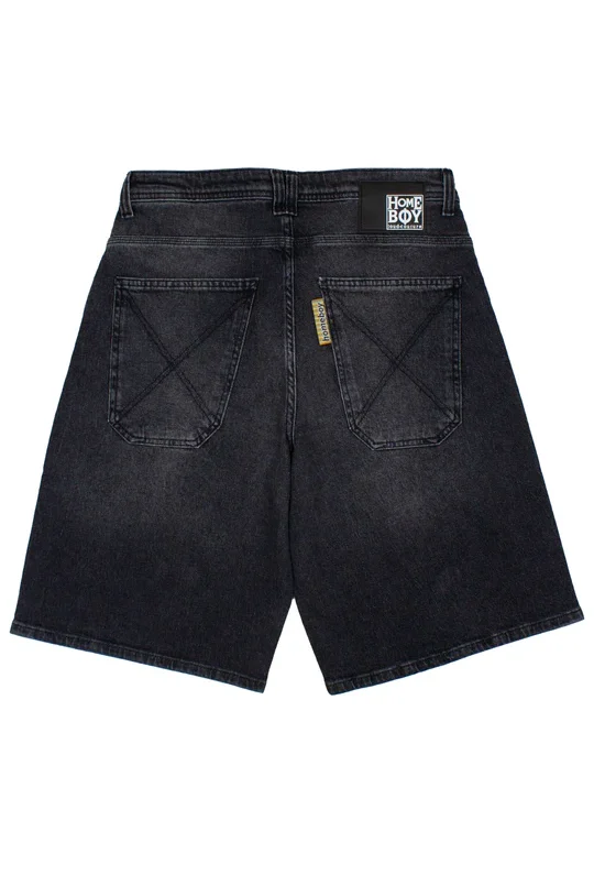 HOMEBOY X-TRA MONSTER VINTAGE SHORTS VINTAGE BLACK 01SH1087-87-22 - HOMEBOY
