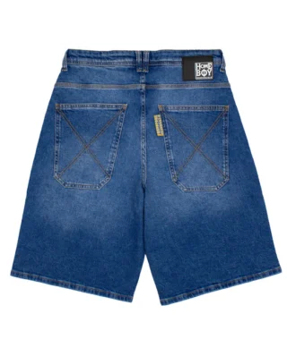 HOMEBOY X-TRA DESPERADO DENIM SHORTS VINTAGE BLUE 01SH2200-86 - HOMEBOY