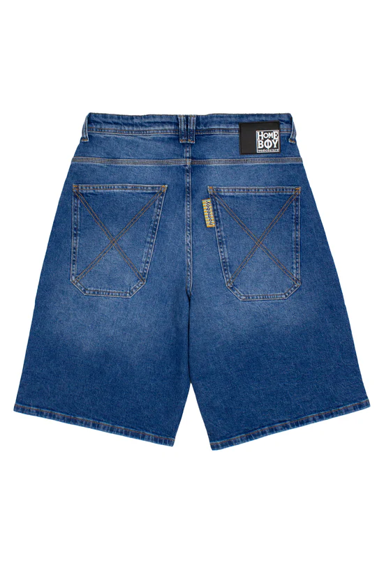 HOMEBOY X-TRA DESPERADO DENIM SHORTS VINTAGE BLUE 01SH2200-86 - Image 2