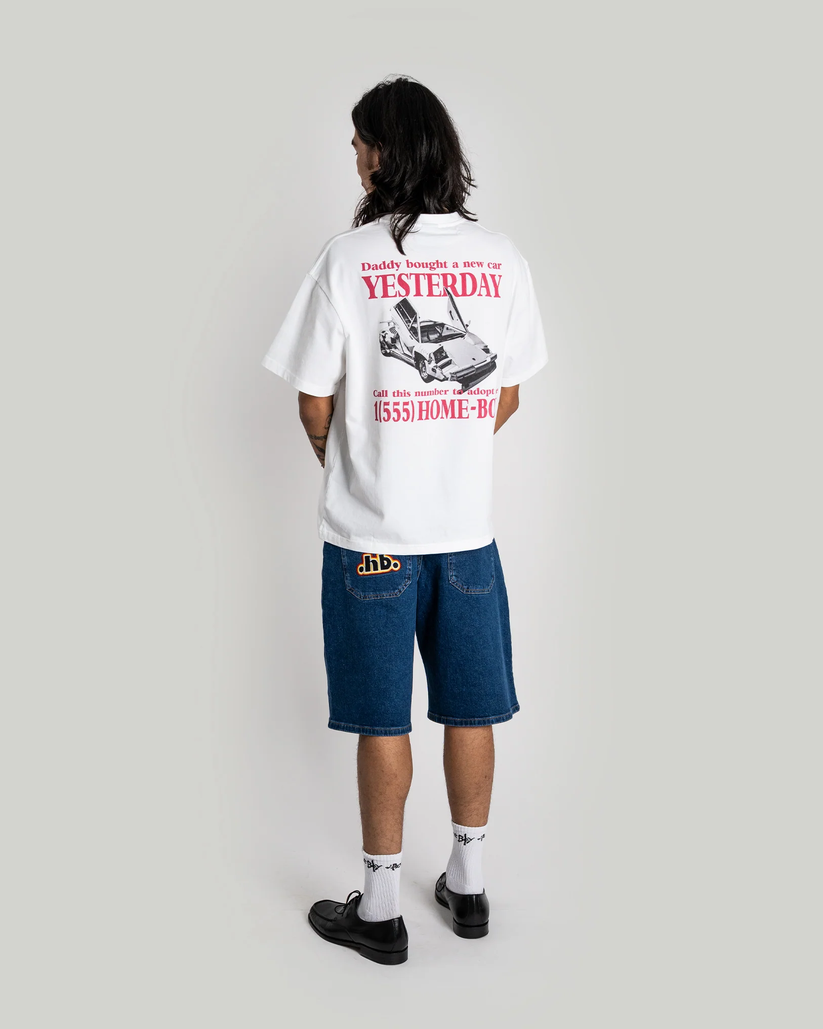 HOMEBOY x-tra MONSTER RETRO .hb. Denim WASHED BLUE 01SH1089-81 - Image 8