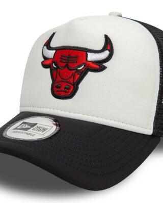 New Era Chicago Bulls NBA Flower Black 9FORTY A-Frame Trucker Adjustable Cap 60595281