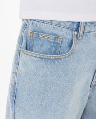 PEGADOR BOSTIC JEANS SHORTS WASHED LIGHT BLUE PGDR-5000-076 - PEGADOR