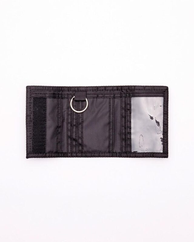 OBEY BOLD LOGO TRIFOLD WALLET BLACK - Obey