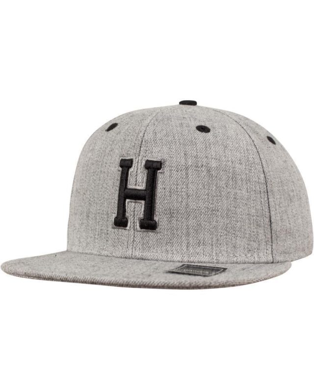 MSTRDS SNAPBACK CAP H LETTER GREY