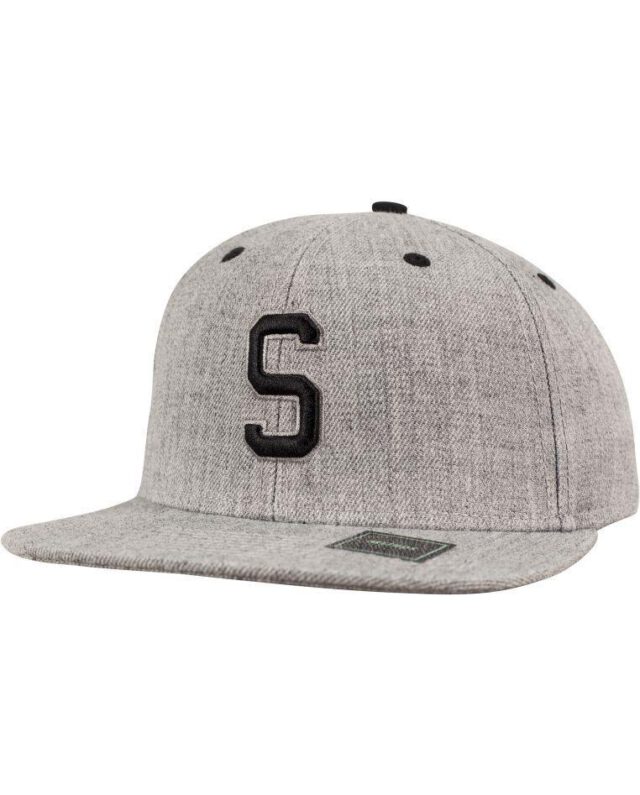 MSTRDS SNAPBACK CAP S LETTER GREY