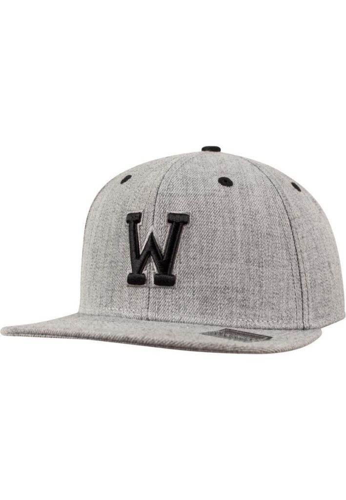 MSTRDS SNAPBACK CAP W LETTER GREY