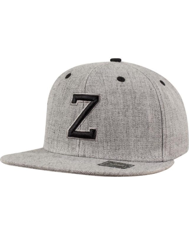 MSTRDS SNAPBACK CAP Z LETTER GREY