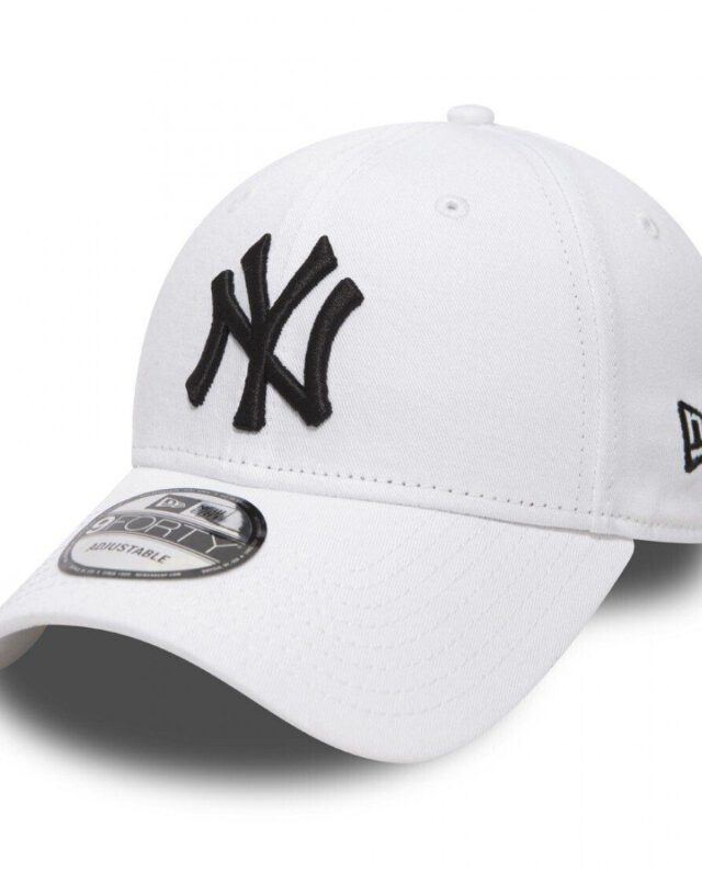NEW ERA THE LEAGUE 9FORTY BASIC NEW YORK YANKEES 10745455 CAP WHITE/BLACK