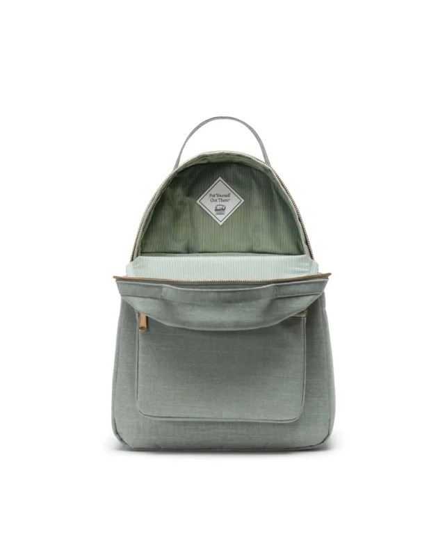 HERSCHEL NOVA BACKPACK ICEBERG GREEN CROSSHATCH 11392-06569 16.50″(H) x 12.00″(W) x 5.50″(D), 18.0L - HERSCHEL