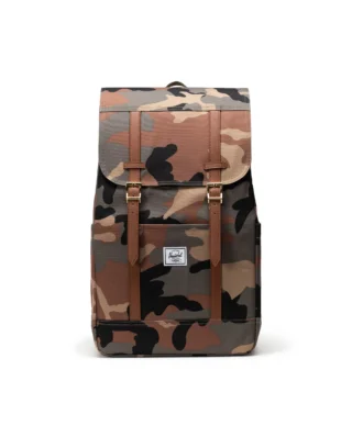 HERSCHEL RETREAT BACKPACK WOODLAND CAMO 11397-00032 18.00"(H) x 11.00"(W) x 6.00"(D), 23.0L