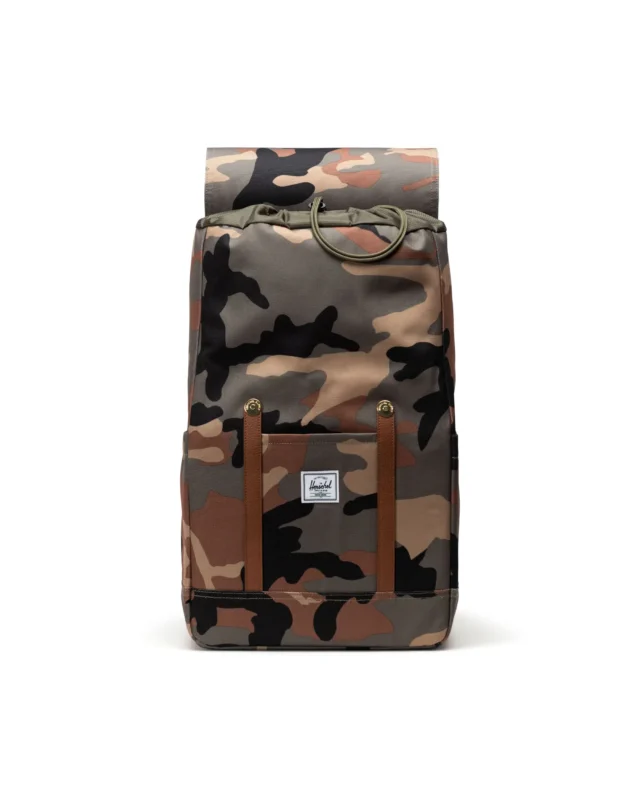 HERSCHEL RETREAT BACKPACK WOODLAND CAMO 11397-00032 18.00″(H) x 11.00″(W) x 6.00″(D), 23.0L - HERSCHEL