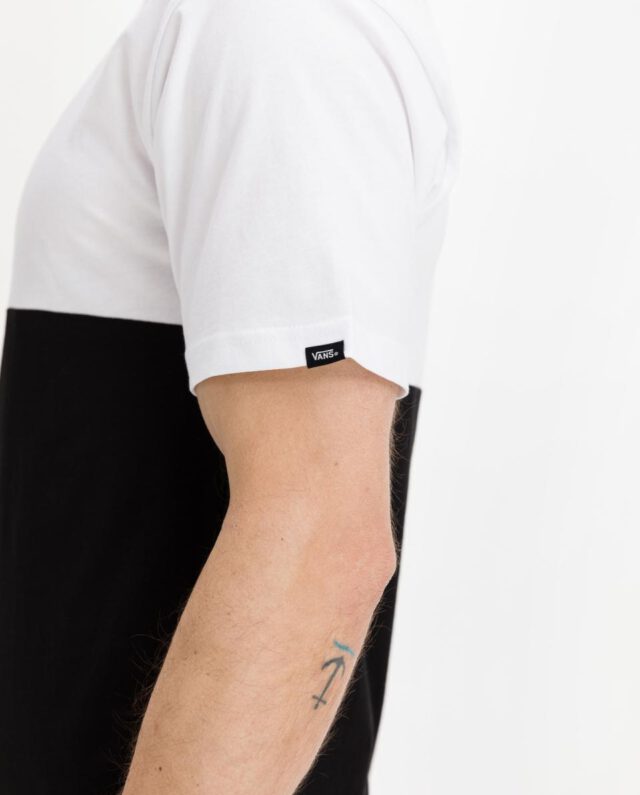 VANS MN COLORBLOCK TEE BLACK/WHITE VN0A3CZDY281 - VANS
