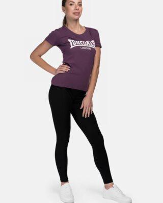 LONSDALE LONDON CARTMEL T-SHIRT 117020 3803 AUBERGINE/WHITE - LONSDALE LONDON