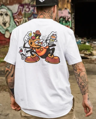 Tribal Origi Spider T-shirt White TR3046-001 - Tribal