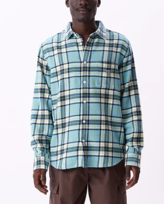 OBEY VINCE SHIRT ARCTIC BLUE MULTI - Obey
