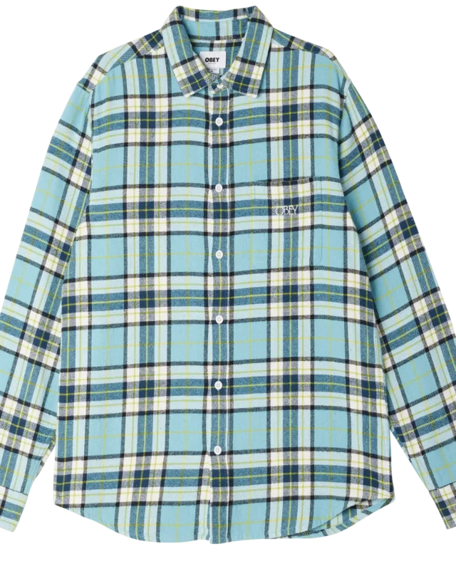 OBEY VINCE SHIRT ARCTIC BLUE MULTI