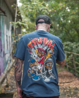Tribal Origi Old School T-shirt Midnight Blue TR3054-512 - Tribal