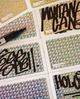 MONTANA 3D HOLOGRAM EGGSHELL STICKER 50 PIECES - Montana