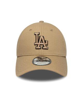 New Era LA Dodgers MLB Team Outline Light Beige 9FORTY Cap 60771713 - NEW ERA