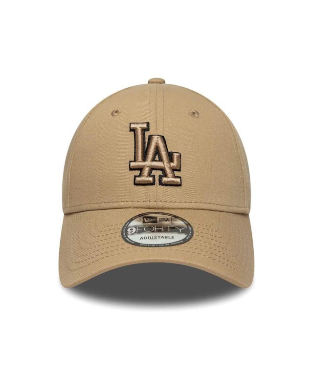 New Era LA Dodgers MLB Team Outline Light Beige 9FORTY Cap 60771713 - NEW ERA