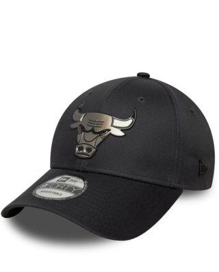 New Era Chicago Bulls NBA Metallic Charcoal 9FORTY Cap 60771847