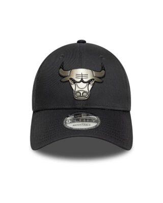 New Era Chicago Bulls NBA Metallic Charcoal 9FORTY Cap 60771847 - NEW ERA