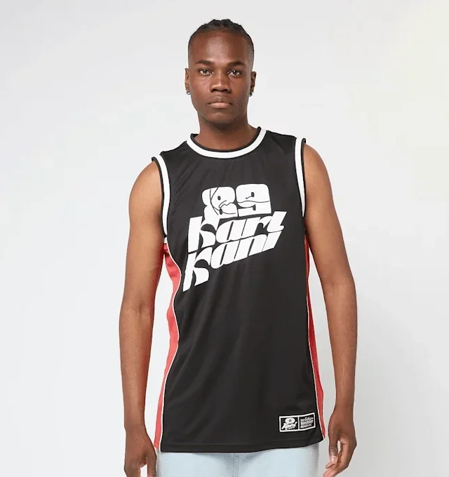 Karl Kani Signature Colorblock Basketball Jersey Βlack KM252-029-2