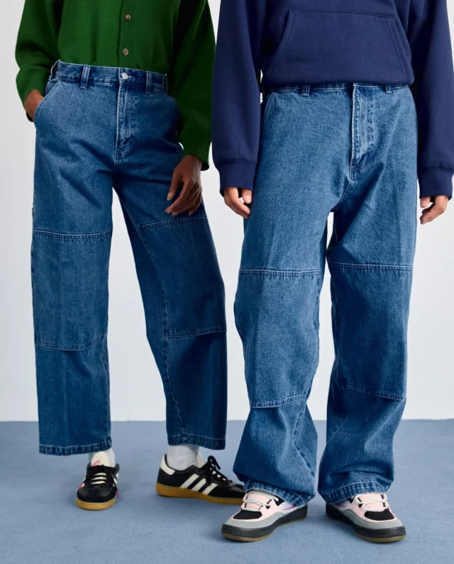 OBEY BIGWIG DOUBLE KNEE WORKER DENIM 142010098 LIGHT INDIGO - Obey